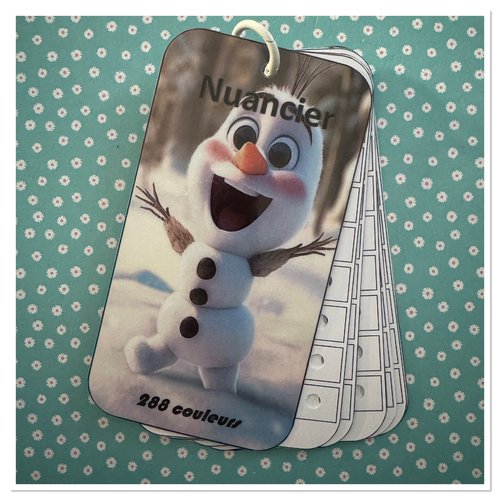 Nuancier pour feutres en 288 couleurs guangna - tooli art - languo - grasp ou toutes autres marques