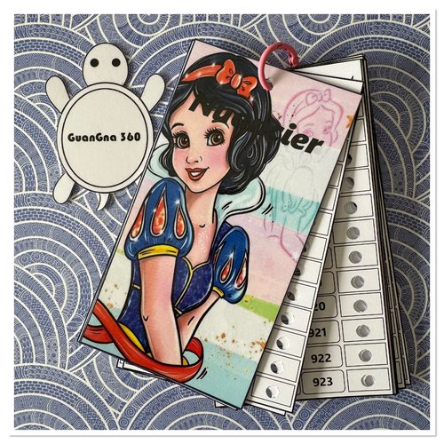 Nuancier pour feutres guangna 360 avec les numéros classés