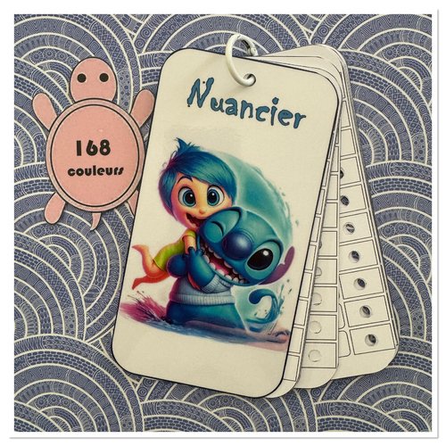 Nuancier pour feutres en 168 couleurs guangna - tooli art - languo - grasp ou toutes autres marques