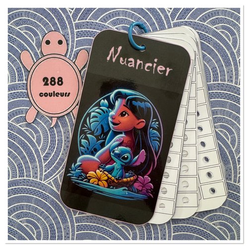 Nuancier pour feutres en 288 couleurs guangna - tooli art - languo - grasp ou toutes autres marques