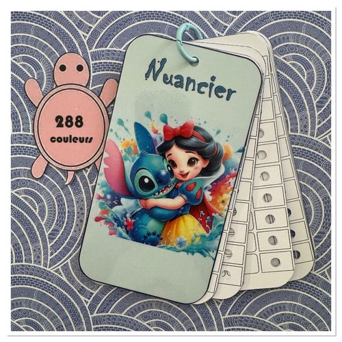 Nuancier pour feutres en 288 couleurs guangna - tooli art - languo - grasp ou toutes autres marques