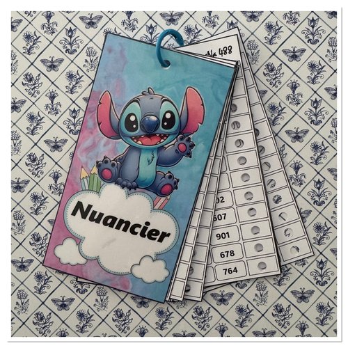 Nuancier pour feutres guangna 488 avec les numéros classés par nuance