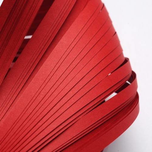 120 bandes papier quilling 5mmx52cm couleurs rouge loisir creatif scrap diy 