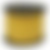 2 metres cordon suedine daim 3 mm x 1.5 mm jaune paille 