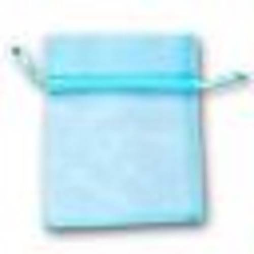Lot 10 pochettes sacs organza bleu ciel 8 x 10 cm cadeaux mariage bapteme bijoux 