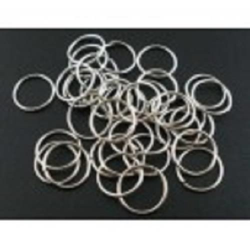Lot 100 anneaux de jonction métal gris argent apprêt bijoux ring 0,10 mm neuf 