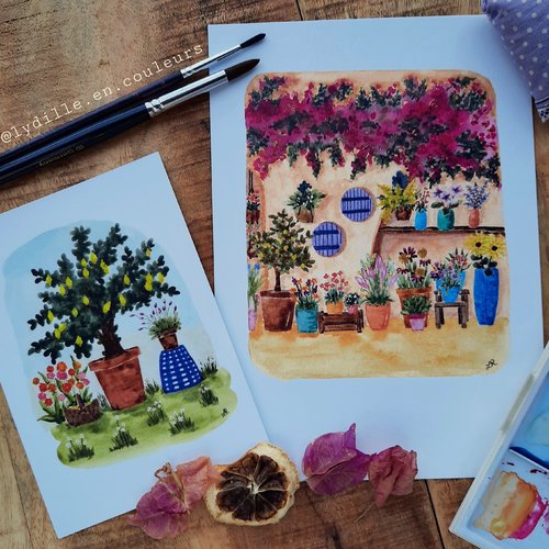 Lot - maison de provence & citronnier bien entouré