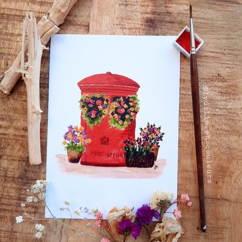 Tirage sur papier texturé 300g, 10,5*14,8cm (a6), post office