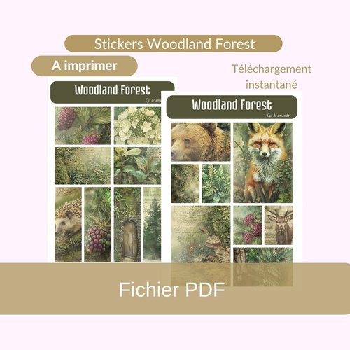 Stickers forêt