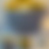 Tour de cou, snood adulte gris et jaune