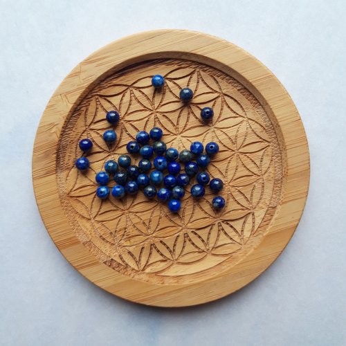 Perles naturelles lapis-lazuli, perles rondes 4/6/8 mm