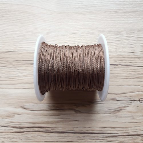 Fil nylon tressé 0.8mm brun