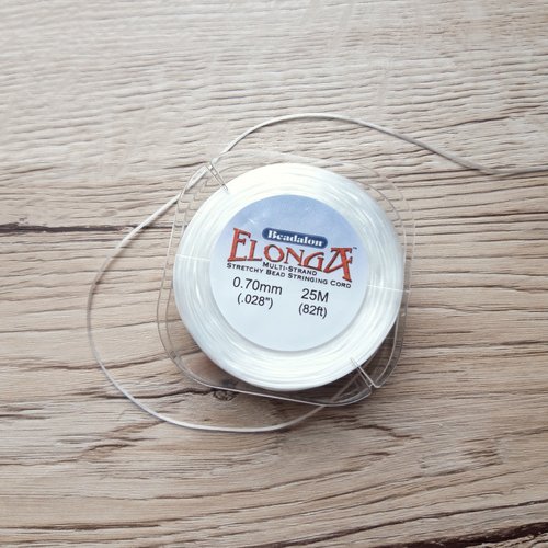 Fil élastique multibrins beadalon elonga transparent 0.7mm