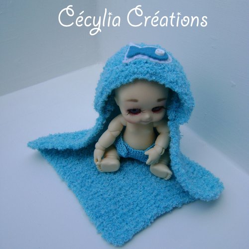 124. fiche tricot pdf – cape de bain à capuche et couche pour poupée bébé nappy choo