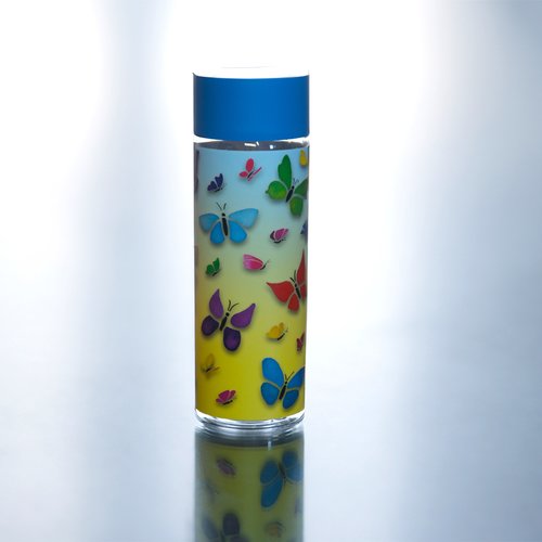 Bouteille réutilisable - 500ml - bouchon bleu