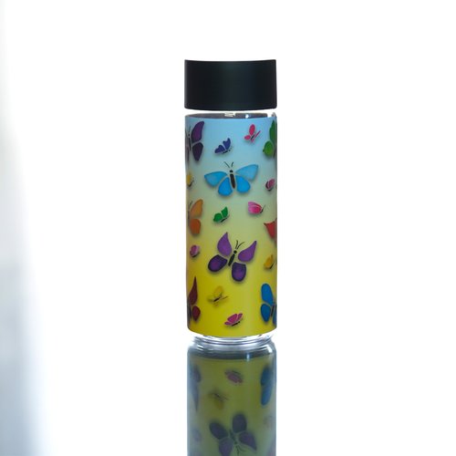 Bouteille réutilisable - 500ml - bouchon noir