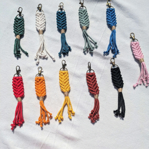 Porte clés macramé