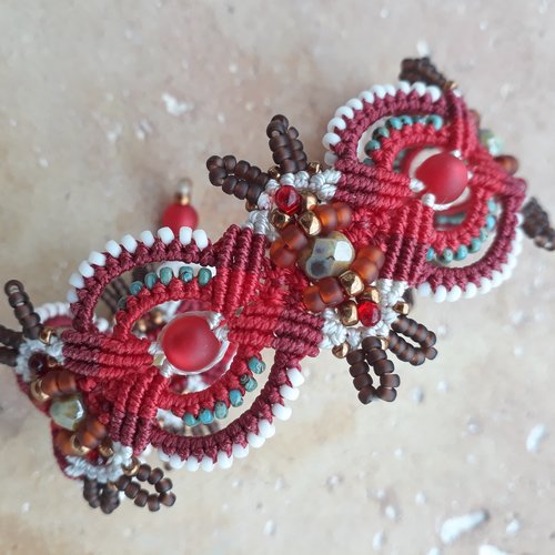 Bracelet macramé degradé