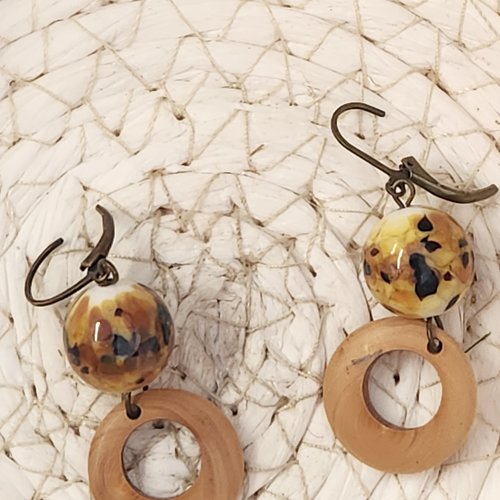 Boucles verre artisanal
