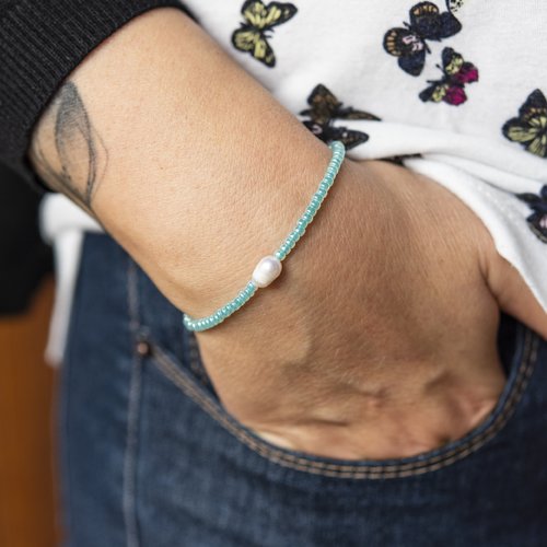 Bracelet bahia - vert d'eau
