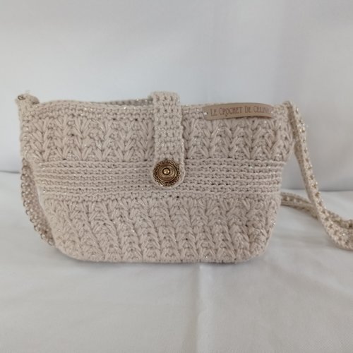 Sac à main beige