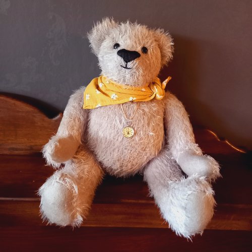Gros ours en peluche 52 cm (21 pouces) fait main, ours articulé fabriqué à  l'ancienne - Un grand marché