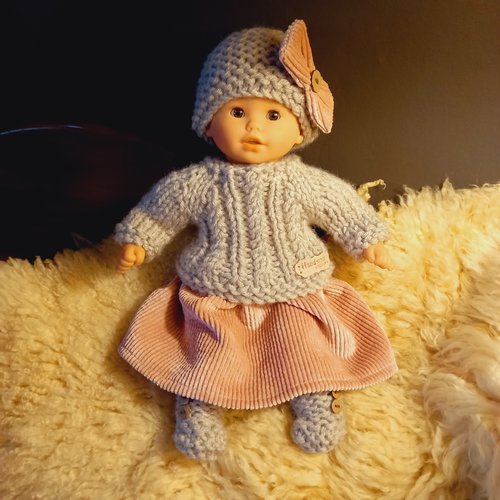 Habits de poupée 30 cm, tenue complète bébé câlin de corolle