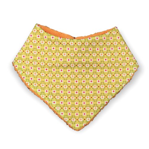 Bavoir bandana "pâquerette"