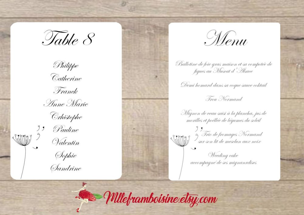 Menu En Bois Personnalise Mariage Bapteme Communion Retraite Anniversaire Champetre Coeur Alliance Articles De Fete Produits Handmade Centroarco Com