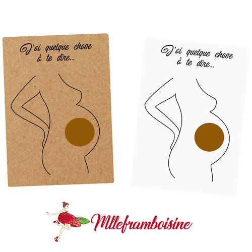 Carte A Gratter Annonce Du Sexe De Bebe Femme Enceinte C Est Un Garcon C Est Une Fille Un Grand Marche