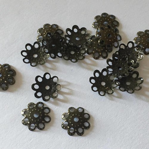 100 calottes ou coupelles dorées 10 mm - beads caps