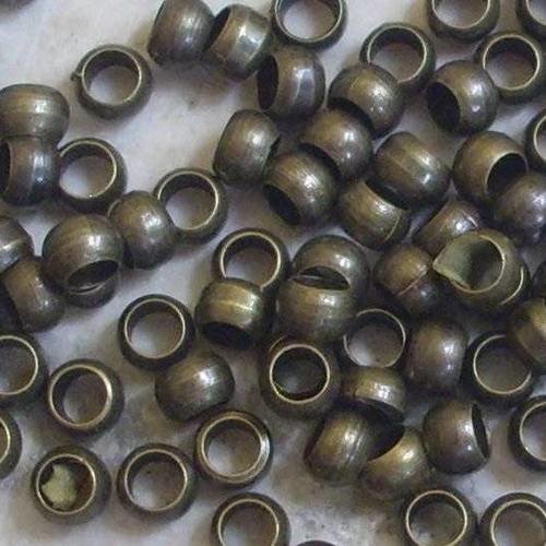 100 perles à écraser bronze 2 mm - crimp beads