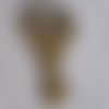 Pendentif ou breloque cle bronze - 30x14 mm