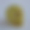 10 perles tête de mort jaune 13x12 mm - howlite