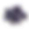 10 perles tête de mort violette 13x12 mm - howlite -