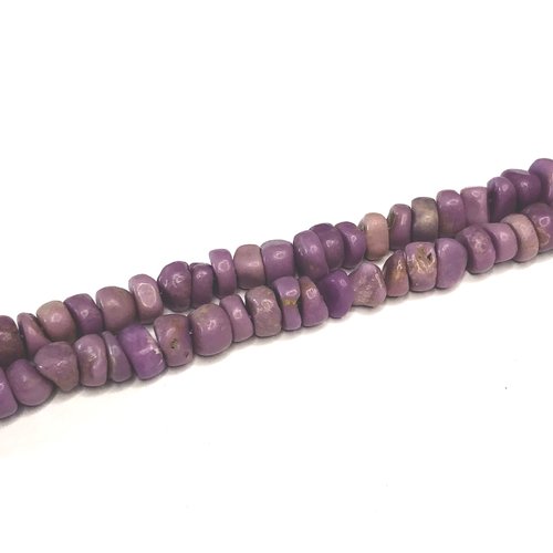 Perles naturelles de perles de lépidolite- 6~8x5~6x2~5mm