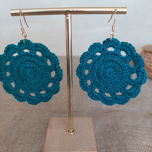 Boucles d'oreilles en crochet