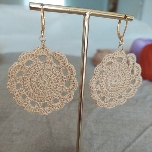 Boucles d'oreilles en crochet