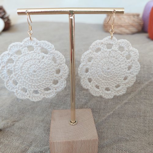 Boucles d'oreilles en crochet