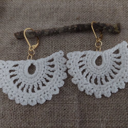 Boucles d'oreilles en crochet - bohème