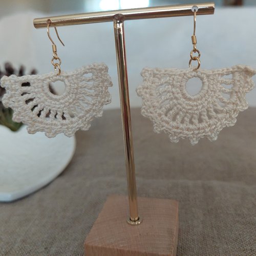 Boucles d'oreilles en crochet - bohème