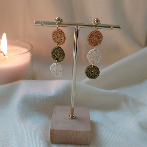 Boucles d'oreilles en crochet -