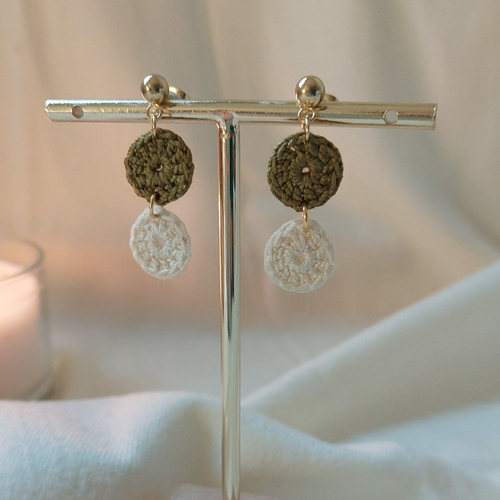 Boucles d'oreilles en crochet -