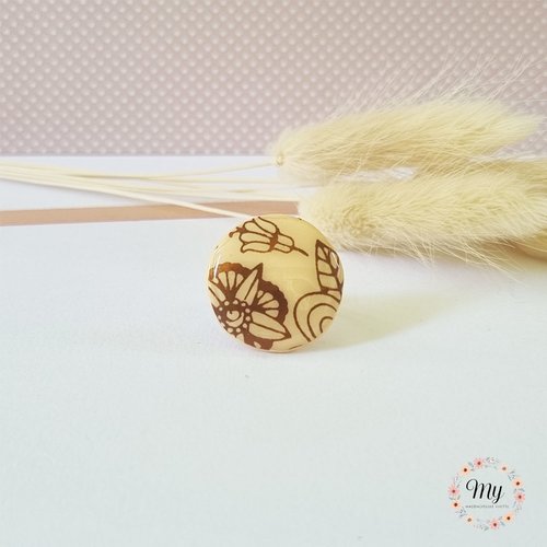 Bague douceurs d'été pêche