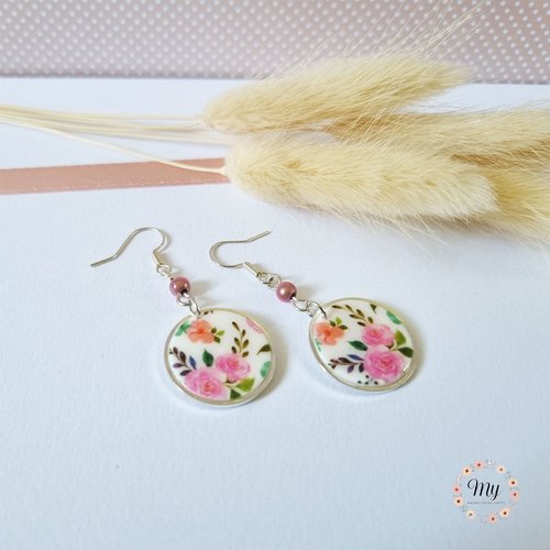 Boucles d'oreilles secret de roses