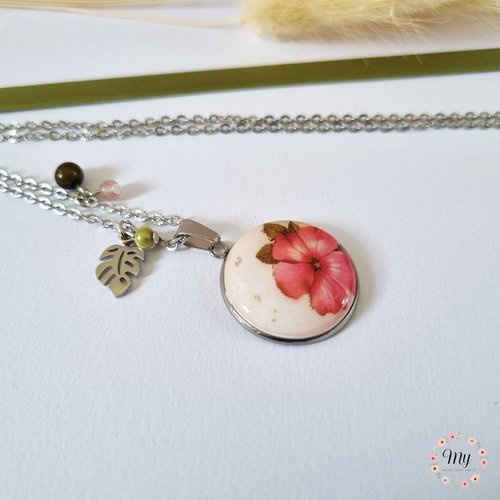 Collier "hibiscus"