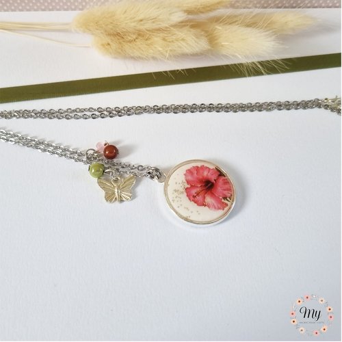 Collier "hibiscus"3