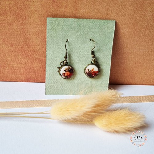 Boucles d'oreilles "bouquet d'automne"