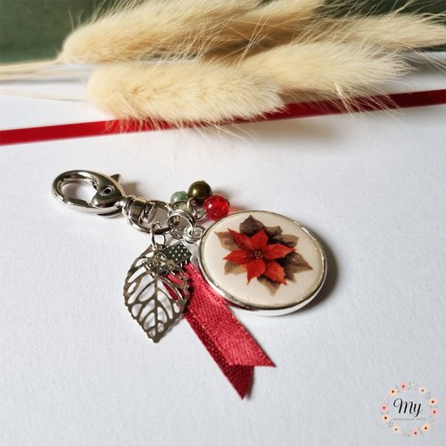 Bijou de sac "étoile de noël"