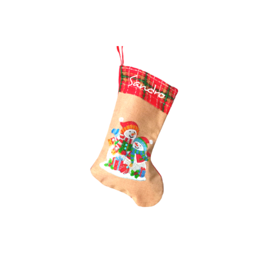 Chaussette de noël, personnalisable, père noël, lutin, sapin, bonhomme de neige, christmas socks, chaussette à accrocher à la cheminée